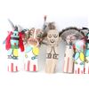 Image 3 : Lot of 9 Flatback Hopi Kachina Dolls.