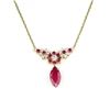 Image 1 : Beautiful Ruby and Diamond Necklace featuring