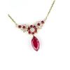 Image 2 : Beautiful Ruby and Diamond Necklace featuring