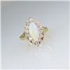 Image 3 : Vintage Australian Opal and Diamond Ring