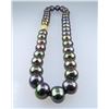 Image 2 : Elegant Black Pearl and Diamond Necklace