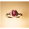 Image 2 : Elegant Created Alexandrite and Diamond Ring