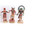 Image 3 : Lot of 6 Native American Kachinas on Wood Bases.