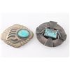 Image 3 : Lot of 5 Belt Buckles and 1 Set of Cuff Links