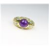 Image 2 : Wonderful Amethyst and Aquamarine Ring