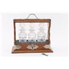 Image 1 : Liquor Caddy w/ 3 Decanters