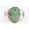 Image 1 : Navajo Green Turquoise Cuff.