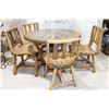 Image 2 : Wagon Wheel Table w/ 4 Chairs