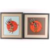 Image 1 : Lot of 2 Gouache on Paper.