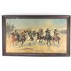 Image 1 : Frederic Remington Print from 1960's.