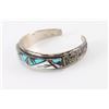 Image 3 : Vintage T & J Zuni Inlaid Cuff.