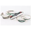 Image 1 : Lot of 4 Sterling Silver Bracelets.