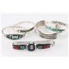 Image 2 : Lot of 4 Sterling Silver Bracelets.