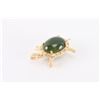 Image 2 : Vintage Karbra Green Jade Turtle Brooch.