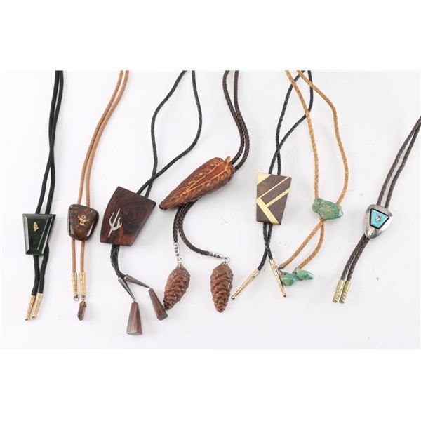 Lot of 7 Bolo Ties.