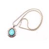 Image 1 : Turquoise and Sterling Silver Pendant.