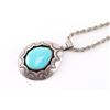 Image 2 : Turquoise and Sterling Silver Pendant.