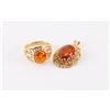 Image 1 : Ladies Amber Pendant & Ring Set