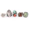Image 1 : Collection of 5 Native American Rings