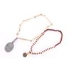 Image 1 : Lot of 2 Bead Necklaces and A Coin