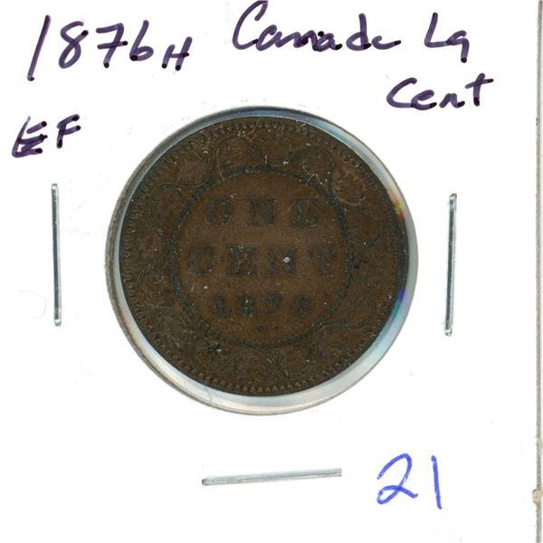 1876H  Canada Large Cent