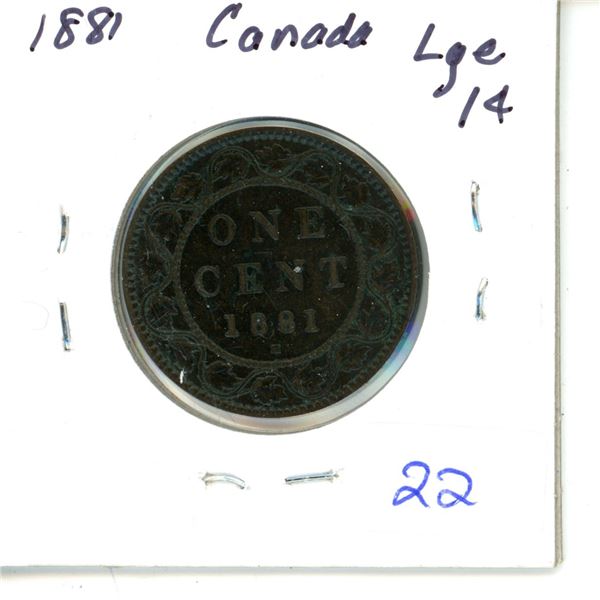 1881H Canada Large Cent