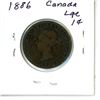 Image 2 : 1886 Canada Large Cent