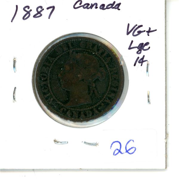 1887 Canada Large Cent