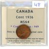 Image 1 : 1936 Canada 1¢; MS 64 (Mon Expert # 949)