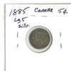 Image 2 : 1885 Lge 5 Canada Silver 5¢