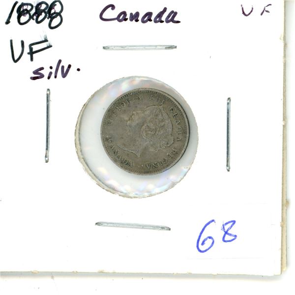 1888 Canada Silver 5¢