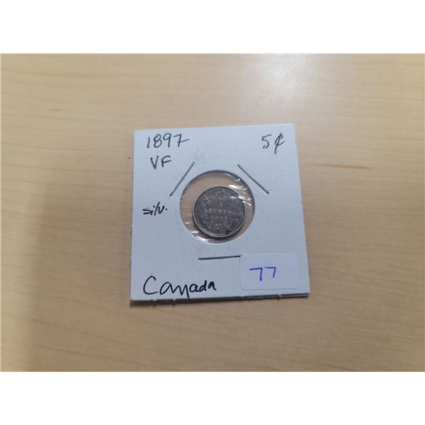 1897 Canada Silver 5¢