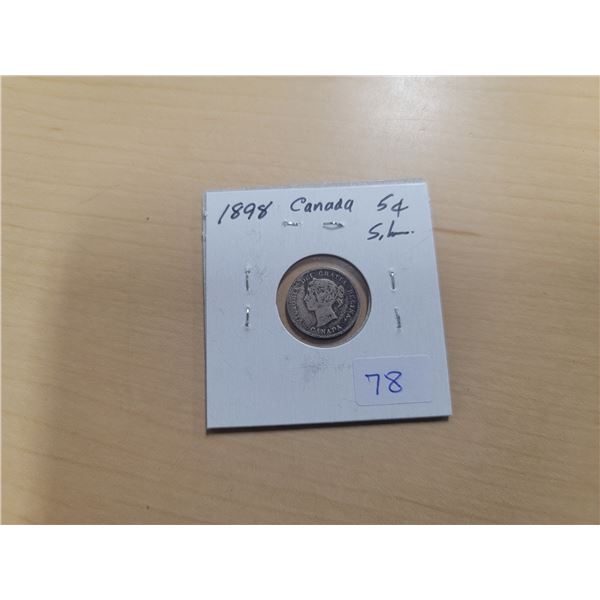 1898 Canada Silver 5¢