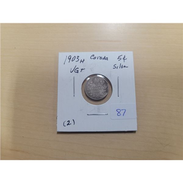 1903H Canada Silver 5¢ (2.)