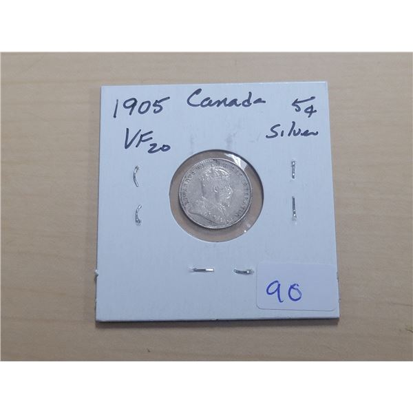 1905 Canada Silver 5¢