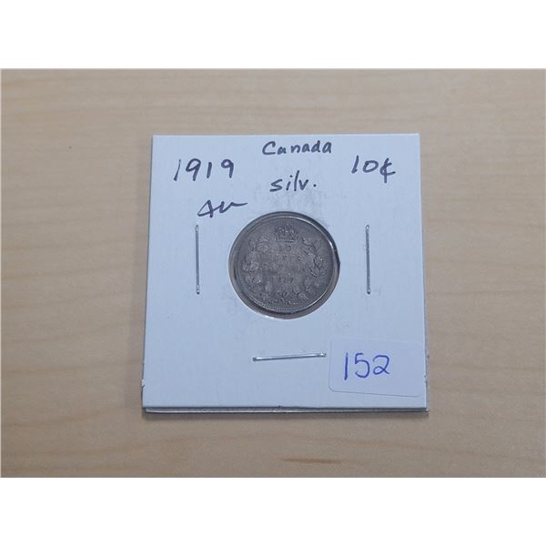 1919 Canada Silver 10¢