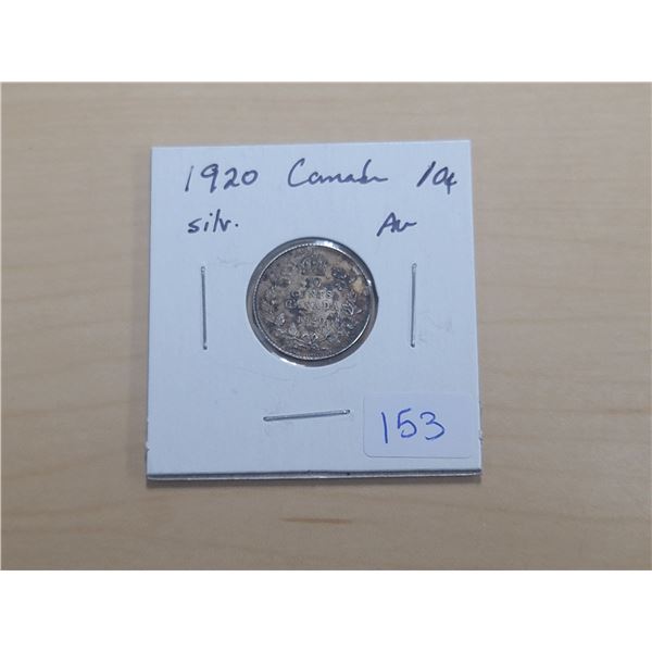 1920 Canada Silver 10¢