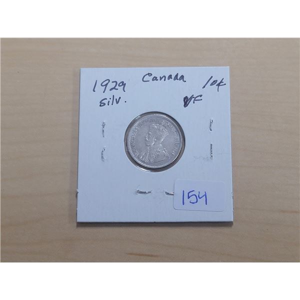 1929 Canada Silver 10¢