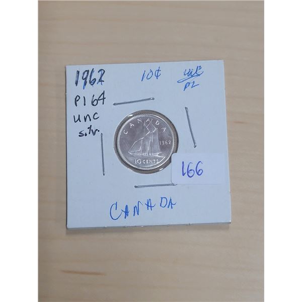 1962 Canada Silver 10¢