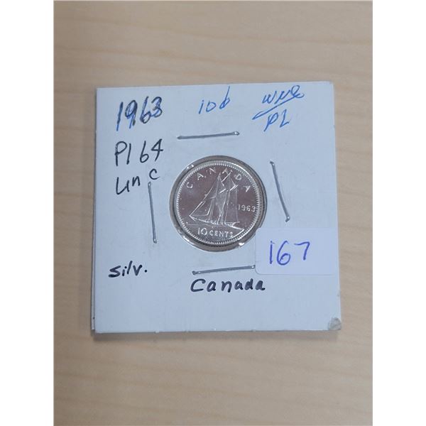 1963 Canada Silver 10¢