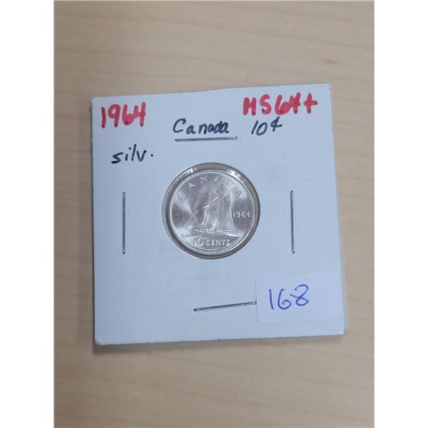 1964 Canada Silver 10¢
