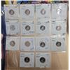 Lot of 14 Canada Proof 10¢: 1981 - 1989, 1991 - 1995