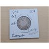 Image 2 : 1906 Lge Crown Canada Silver 25¢