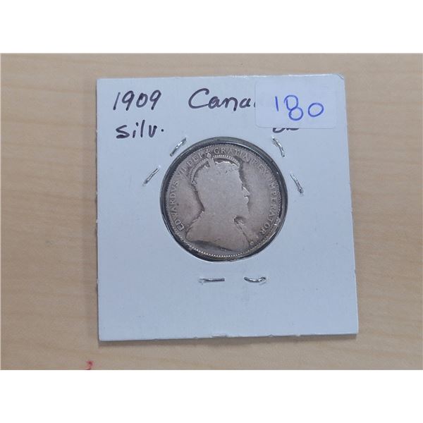 1909 Canada Silver 25¢