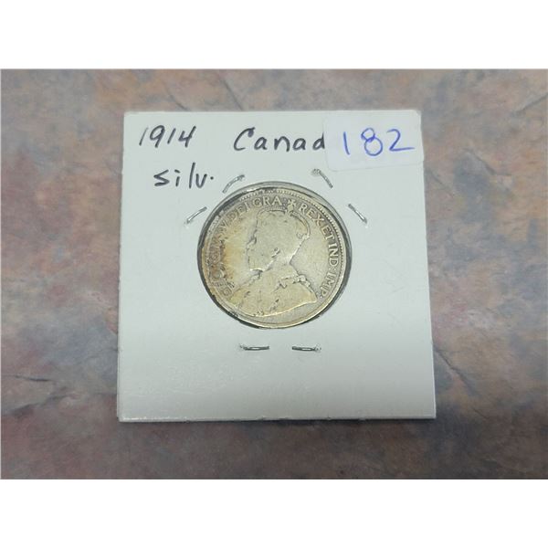 1914 Canada Silver 25¢