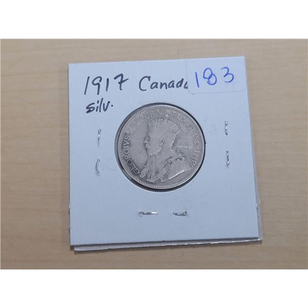 1917 Canada Silver 25¢