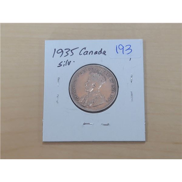1935 Canada Silver 25¢