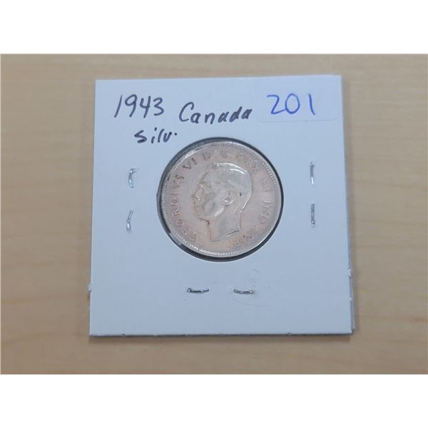 1943 Canada Silver 25¢