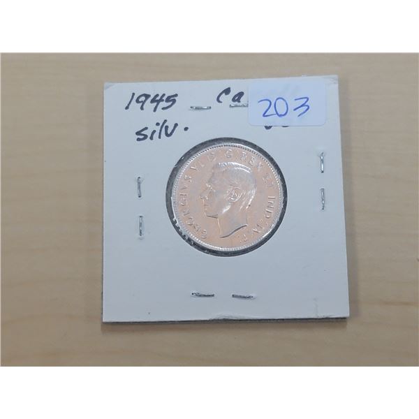 1945 Canada Silver 25¢