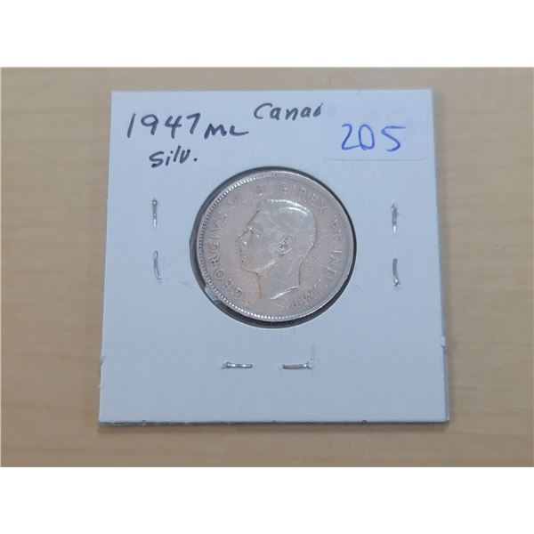 1947 ML Canada Silver 25¢